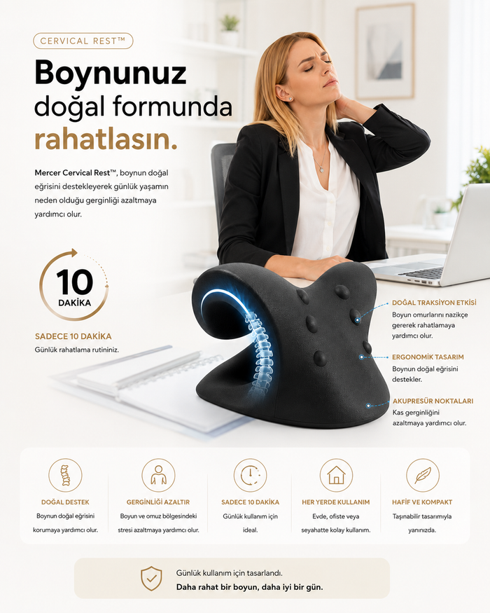 MERCER Ergonomik Boyun Desteği