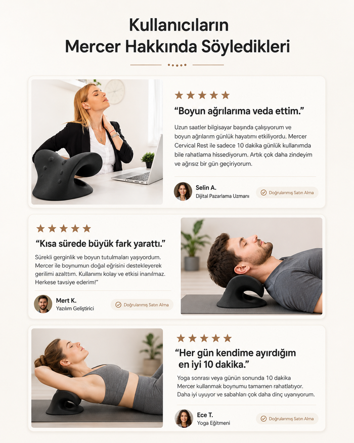 MERCER Ergonomik Boyun Desteği
